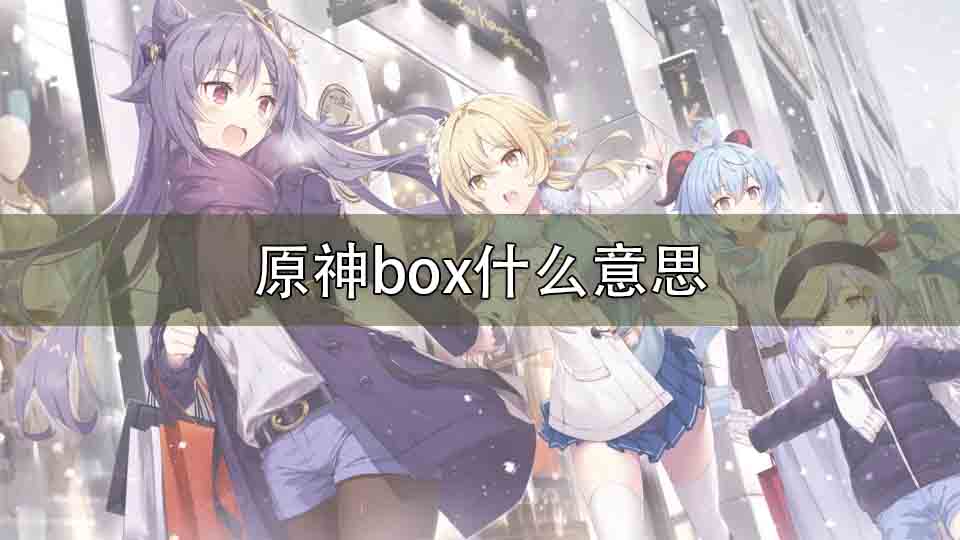 原神box什么意思