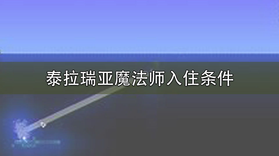 泰拉瑞亚魔法师入住条件